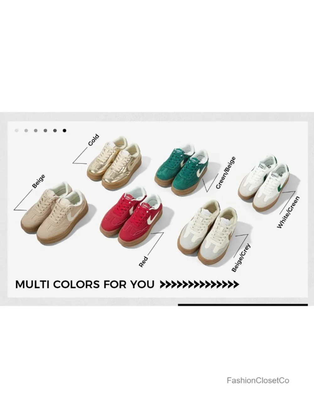 Women's Platform Fashion Sneakers Faux PU Leather Suede Retro Chunky Casual